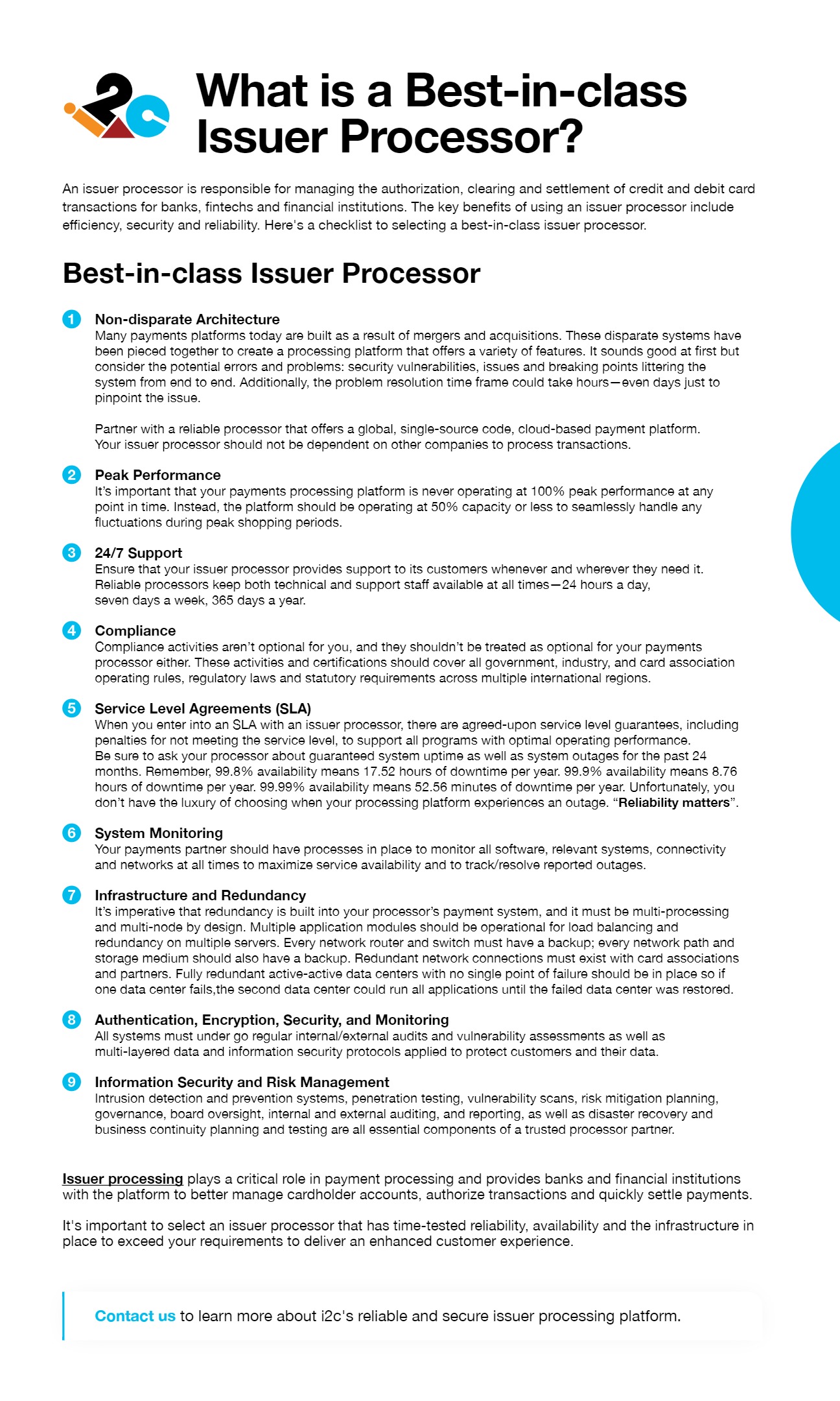 Issuer-Processing-Platform-Reliability-Checklist